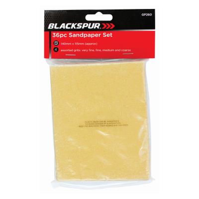 Blackspur 36pcs Sandpaper Blackspur 36pcs Sandpaper